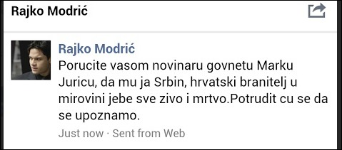 marko jurič, prijetnje