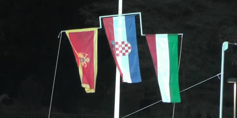 hrvatska zastava, zlatna medalja