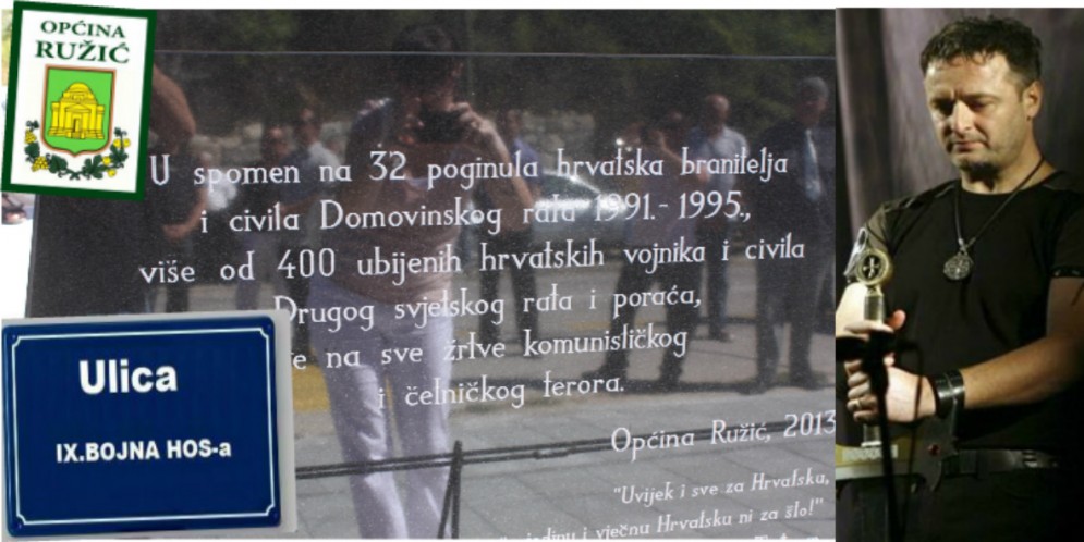 Max Ruzic Thompsonova općina Ružić dobila ulicu IX. bojna HOS-a ‘Rafael Vitez Boban’