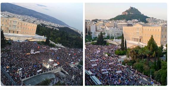 grčka,  štrajk, trg