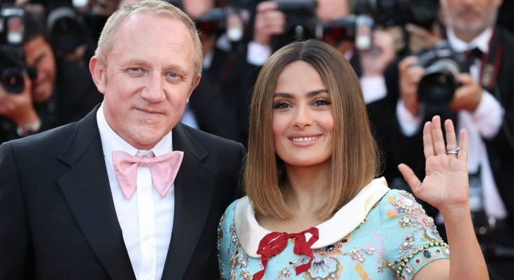 DONACIJA 100 MILIJUNA EURA ZA OBNOVU KATEDRALE NOTRE DAME  Salma-hayek-Fran%C3%A7ois-Henri-Pinault-735x400