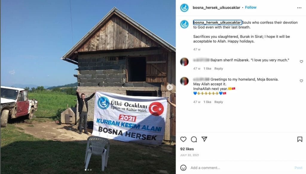 Akcija klanja kurbana u BiH. Foto: Instagram, screenshot